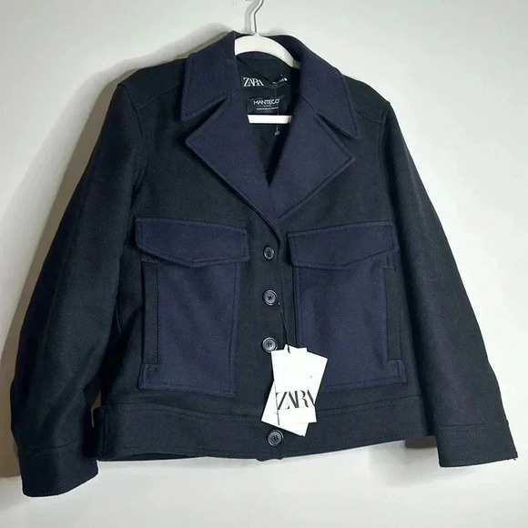 Zara Manteco wool coat zw collection Large - Picture 4 of 11